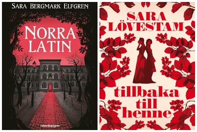 Två e-böcker jag har lånat i januari: Norra Latin och Tillbaka till henne.